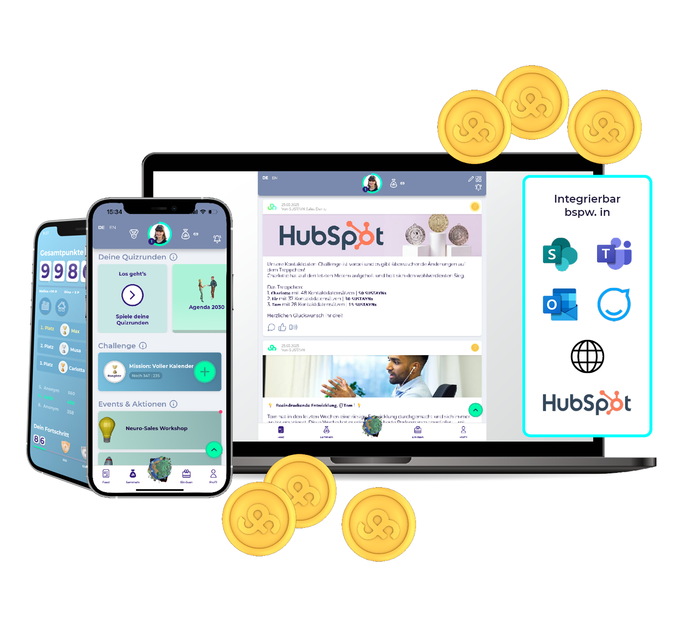 SUSTAYN Software mit Gamification zu mehr Vertrieb
